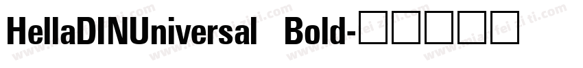 HellaDINUniversal Bold字体转换